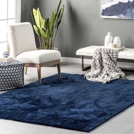 Nuloom Loni Solid Machine Washable Shag Area Rug 6ft x 9ft BIVD01B-609